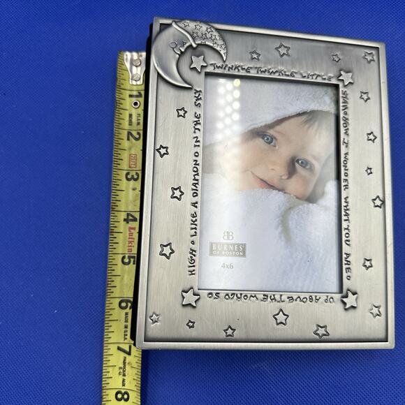 VTG 1997 Burnes of Boston Picture Frame Photo Album Twinkle Star Moon Baby - Picture 10 of 11